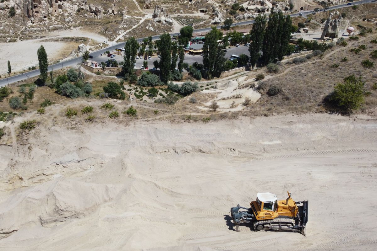 Kapadokya inşaat alanına döndü