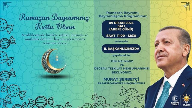 İrfan Çelikaslan, Gaziantep'te Bayramlaşma Programı Düzenliyor.