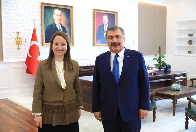 Gaziantep Milletvekili Derya Bakbak, Sağlık Bakanı Fahrettin Koca ile görüştü