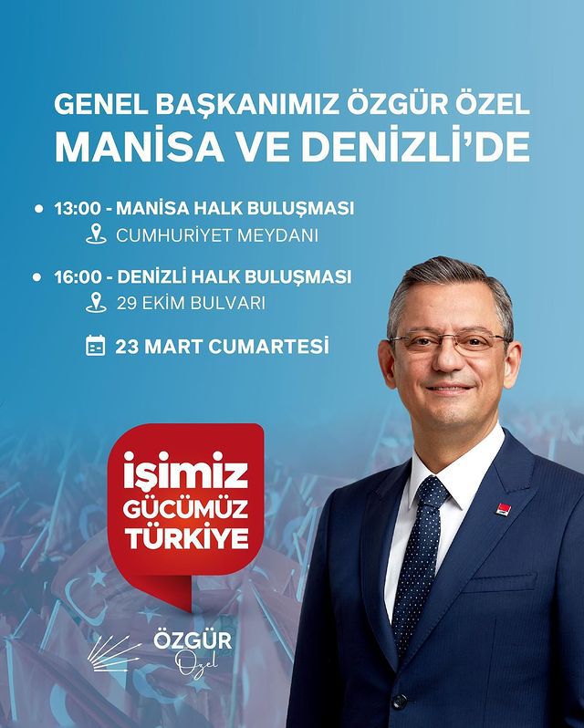 Hasan Öztürkmen, Manisa ve Denizli'de Vatandaşlarla Buluşacak