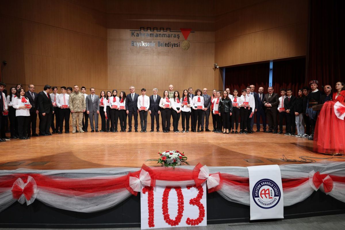 Kahramanmaraş'ta İstiklal Marşı'nın kabulünün 103. yılı anıldı