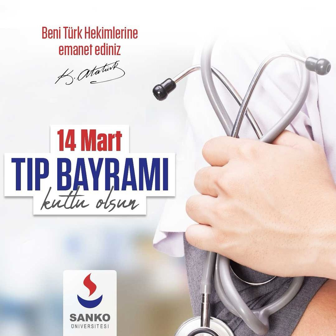 Sanko Üniversitesi, 14 Mart Tıp Bayramı'na özel kutlama mesajı yayınladı