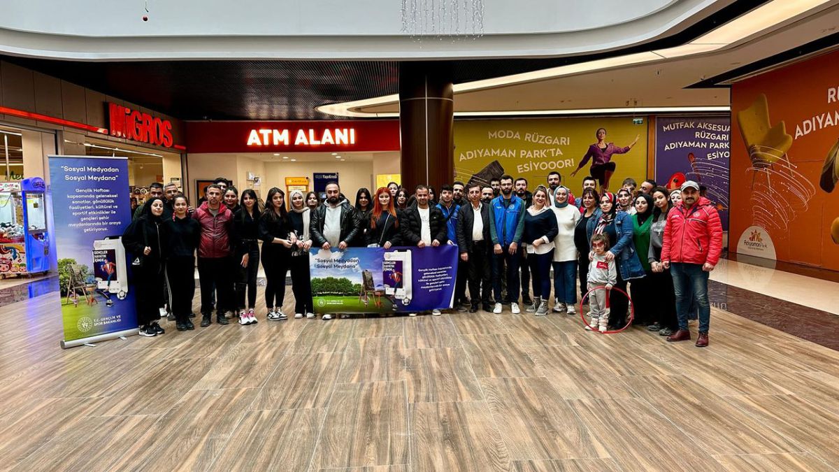 Adıyaman'da Gençler Sosyal Medyadan Sosyal Meydana Projesi Hayata Geçirildi