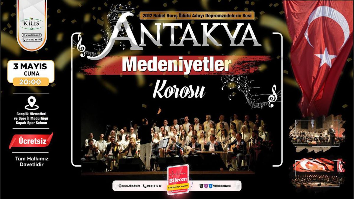 Antakya Medeniyetler Korosu Konserine Davet