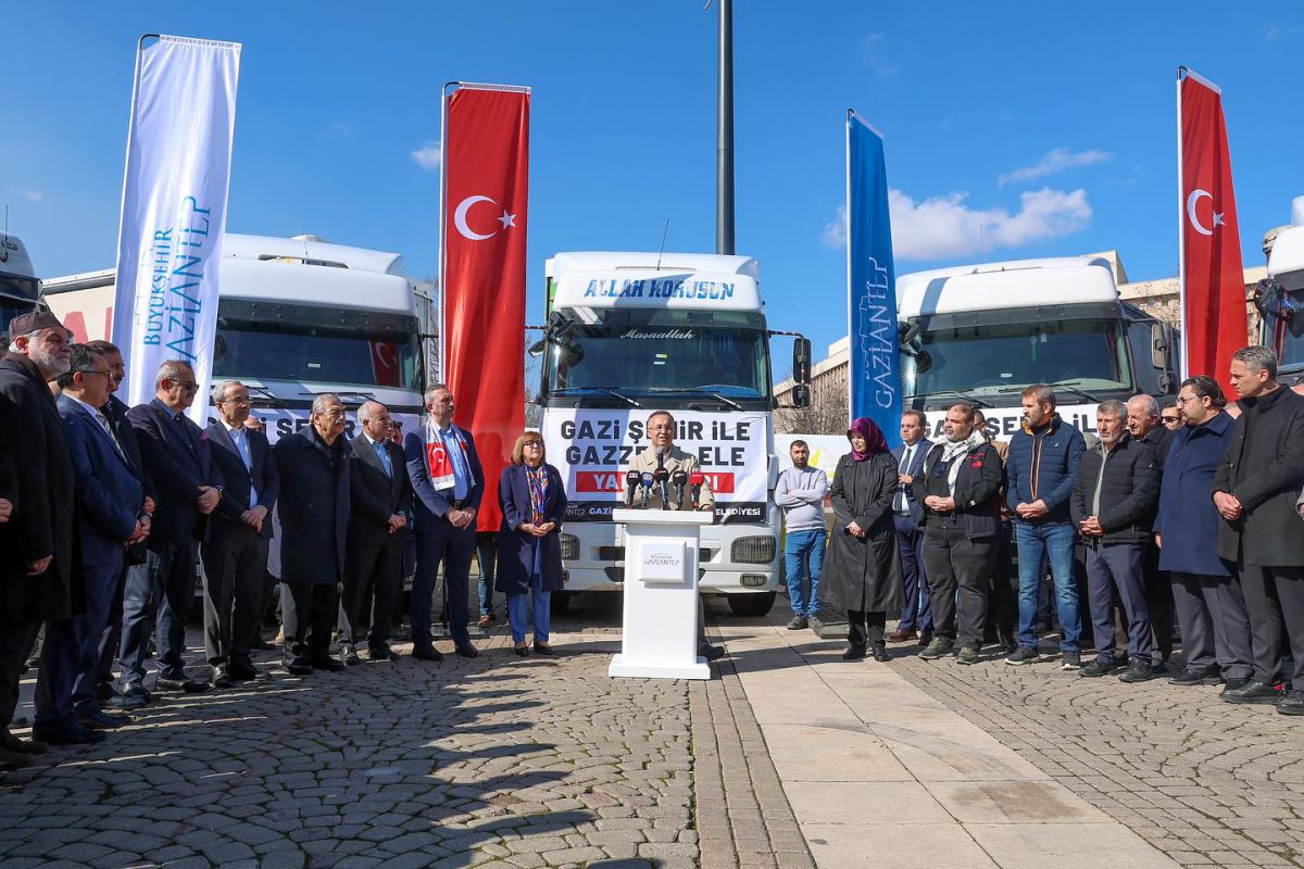 Gaziantep'ten Gazze'ye Umuda Yolculuk: İnsani Yardım Seferi Başladı