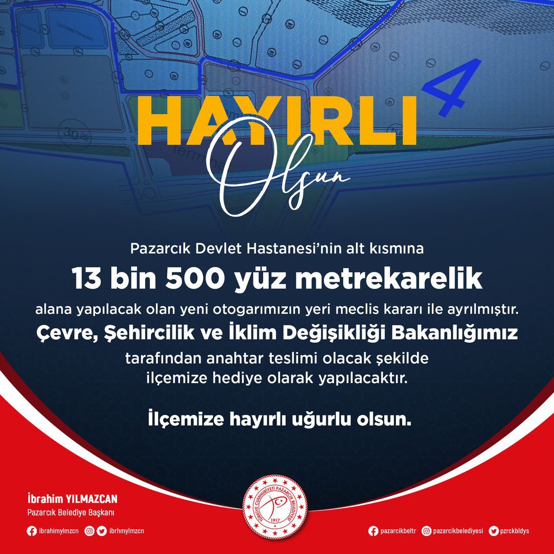 Pazarcık'a Yeni Otogar İçin Adımlar Atıldı