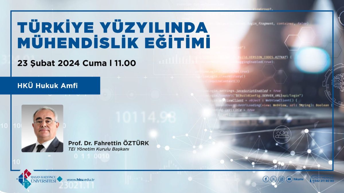 TUSAŞ Motor Sanayi Yönetim Kurulu Başkanı, mühendislik eğitiminin geleceği hakkında konuşmak üzere bir etkinlikte yer alacak