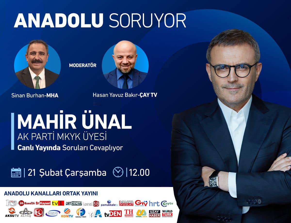 Mahir Ünal, Anadolu Kanalları'nda 