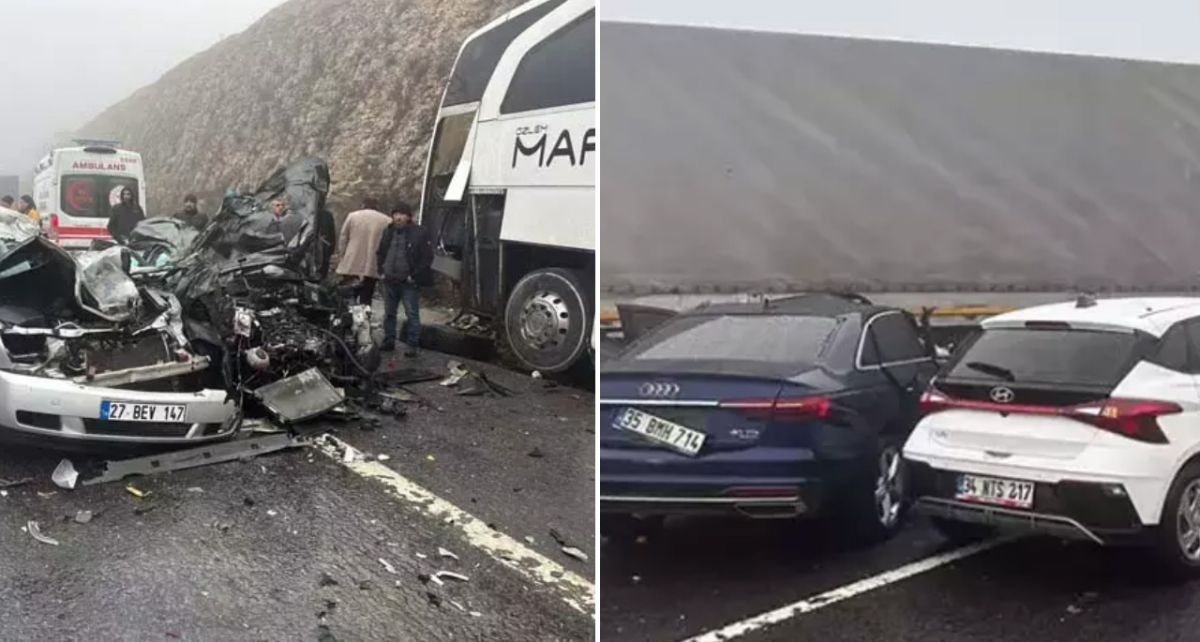 Tarsus-Adana-Gaziantep Otoyolu'nda Zincirleme Trafik Kazası: 2 Ölü, 11 Yaralı