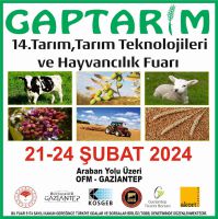 Gaziantep'te düzenlenen GAPTARIM 14. Tarım ve Hayvancılık Fuarı başladı!