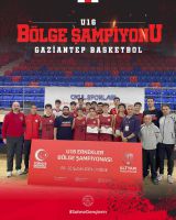 Gaziantep Basketbol Takımı, U16 Bölge Şampiyonası'nda şampiyon oldu!