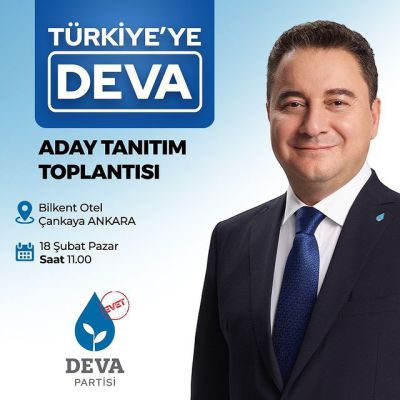 DEVA Partisi, yeni dönem belediye başkan adaylarını tanıtacak!