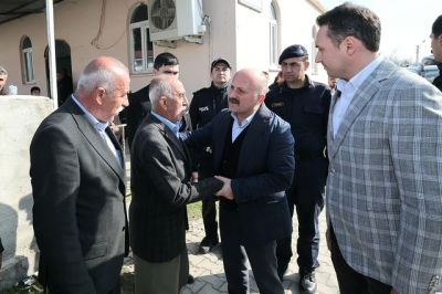 Adıyaman'ın Samsat ilçesinde MHP İlçe Başkanı Bekir Berk için taziye ziyareti