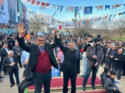 AK Parti Milletvekili Mustafa Alkayış, Çakırhöyük'te Seçim Koordinasyon Merkezi açılışında büyük destek gördü