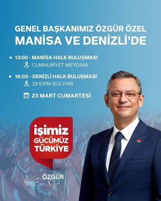 Hasan Öztürkmen, Manisa ve Denizli'de Vatandaşlarla Buluşacak