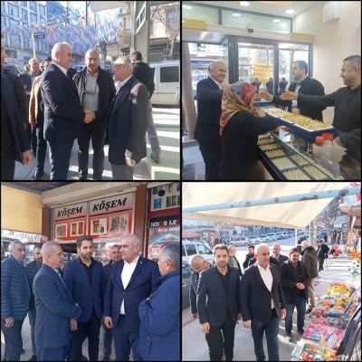 AK Parti Adıyaman Milletvekili Hüseyin Özhan, Besni'de Esnafları Ziyaret Etti