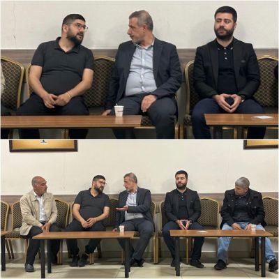 Gaziantep Milletvekili İrfan Çelikaslan, Vakkas Atabeklioğlu'nun yakınına başsağlığı ziyaretinde bulundu.