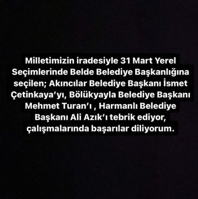 AK Parti Adıyaman Milletvekili Hüseyin Özhan, Yeni Belediye Başkanlarını Tebrik Etti