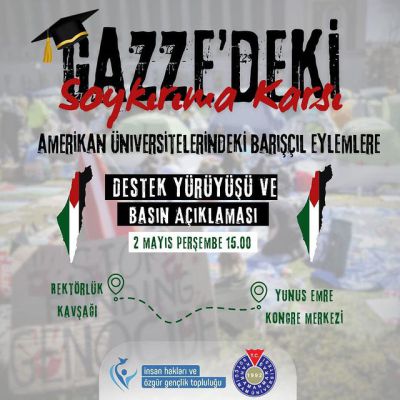 Amerikan Üniversitelerinde Gazze İçin Barışçıl Protestolar