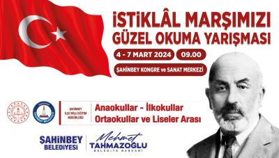 Gaziantep'te düzenlenecek İstiklal Marşı Güzel Okuma Yarışması, gençleri milli marşımızın anlamıyla buluşturacak.