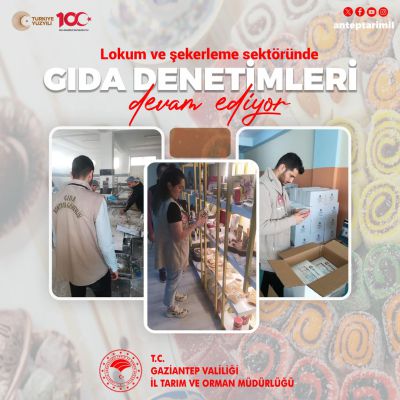 Gıda ve Yem Şube Müdürlüğü, Ramazan Bayramı'na yönelik şekerleme ve lokum denetimleri gerçekleştirdi.