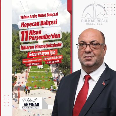 Kahramanmaraş'ın Dulkadiroğlu ilçesinde Yalnız Ardıç Millet Bahçesi ve Heyecan Bahçesi açıldı!