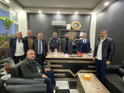 Gaziantep Belediye Başkanı ve Başkan Yardımcısı Oğuzeli İlçesinde Aday Tunç'u İş Yerinde Ziyaret Etti