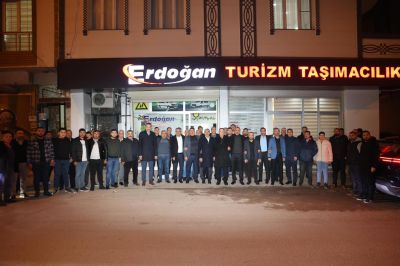 AK Parti Kilis İl Başkanı Serhan Diyarbakırlı, iş insanı Hacı Ahmet Erdoğan'ın taşımacılık şirketini ziyaret etti.