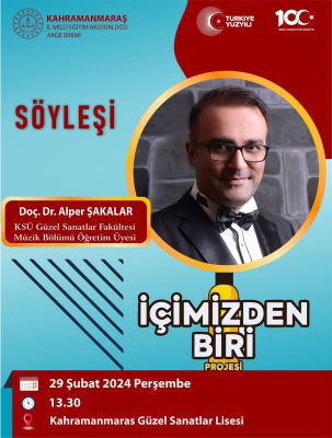 Kahramanmaraş'ta Güzel Sanatlar Lisesi öğrencilerine yönelik değerli bir söyleşi düzenlendi.