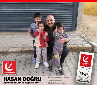 Yeniden Refah Partisi Araban'a Hasan Doğru'yu belediye başkan adayı olarak belirledi