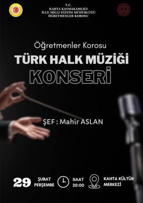 Kahta'da Türk Halk Müziği Konseri Yarın Gerçekleşecek