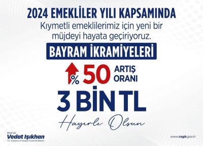 Emekli İkramiyelerine %50 Oranında Artış Yapılacak