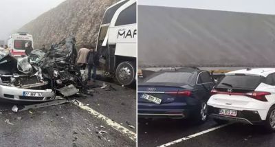 Tarsus-Adana-Gaziantep Otoyolu'nda Zincirleme Trafik Kazası: 2 Ölü, 11 Yaralı