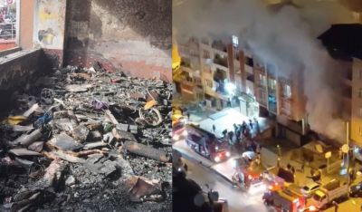 Kağıthane'de Boş Bina Yangını: Mahalleli Islıkla Uyarıldı